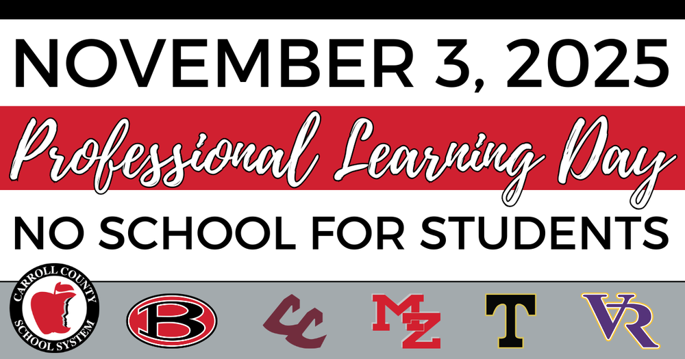 November 3, 2025 - Professional Learning Day - No School for Students