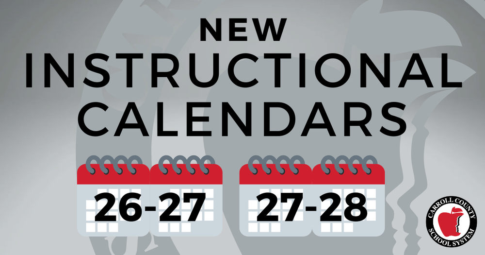 new instructional calendars 26-27 27-28