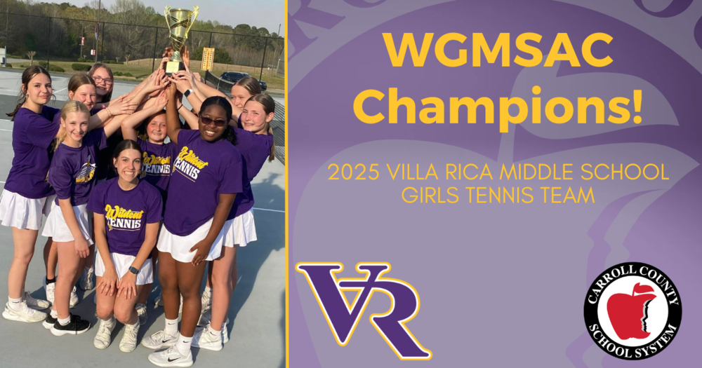 WGMSAC Champs - VRMS girls tennis