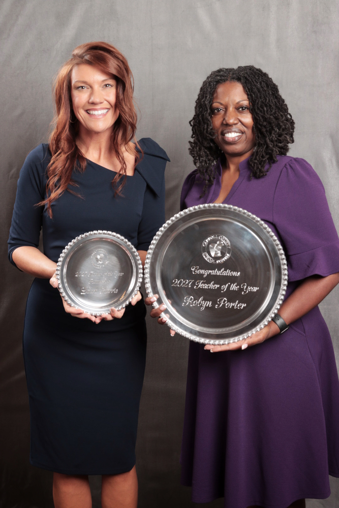 Porter, Harris are teacher of the year and runner-up