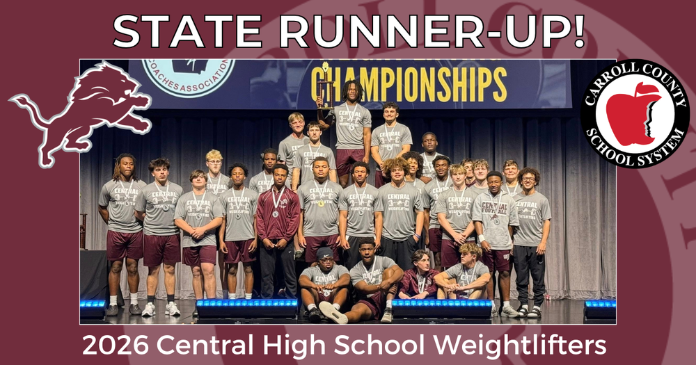 state runner up 2026 central high school weightlifters