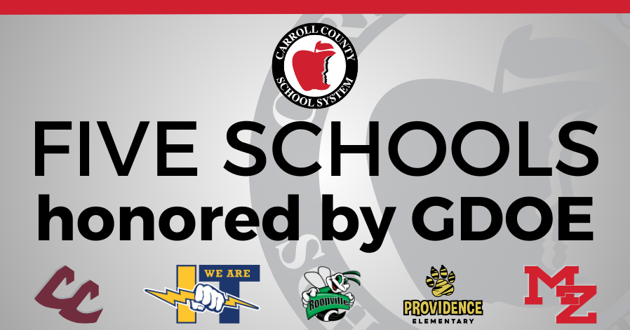 Five schools honored by GDOE