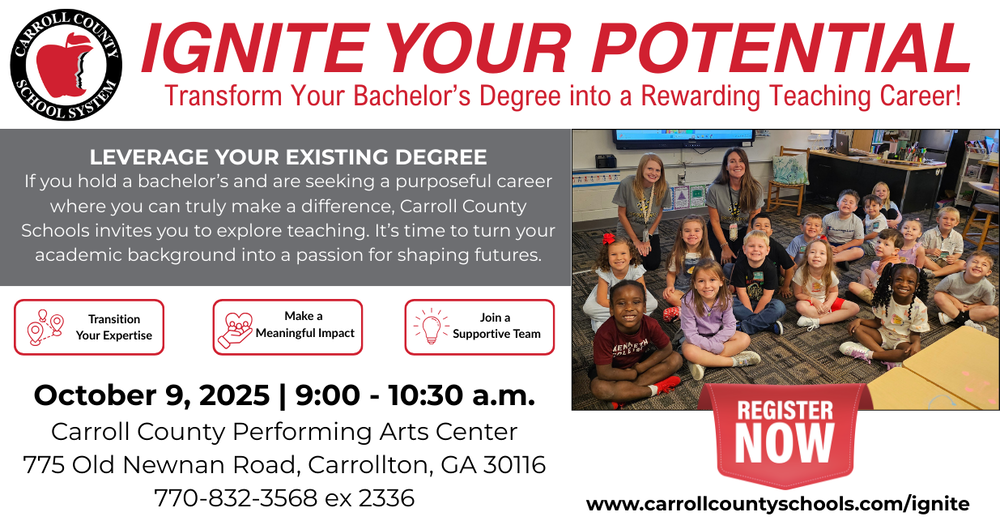 Ignite your potential. transform your bachelor's degree into a rewarding teaching career. October 9 at 9 a.m.