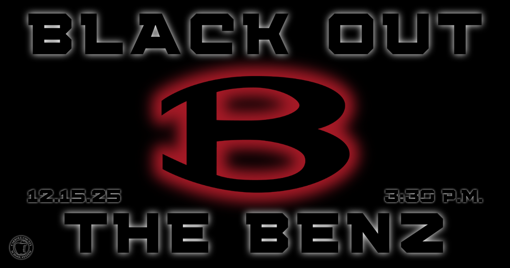 black out the benz 12.15.25. 3:30 p.m