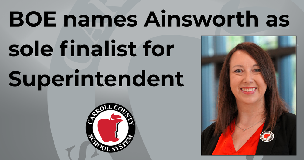 BOE names Ainsworth as sole finalist for superintendent