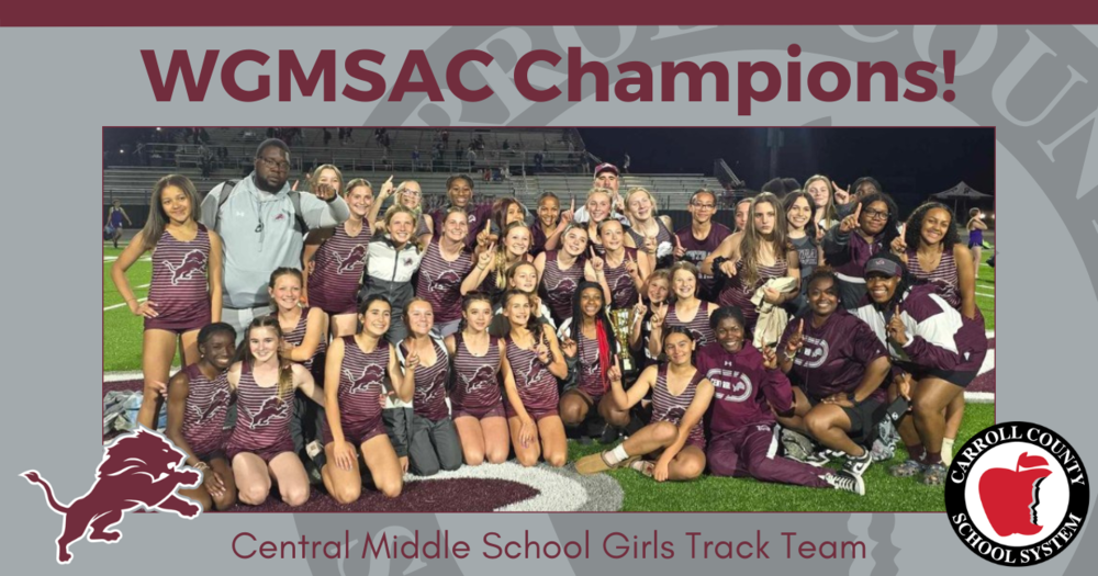 CMS girls track is WGMSAC Champs
