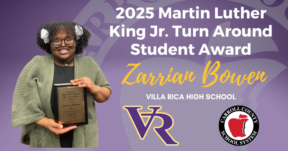 2025 Martin Luther King Jr. Turn Around Student Award, Zarrian Bowen