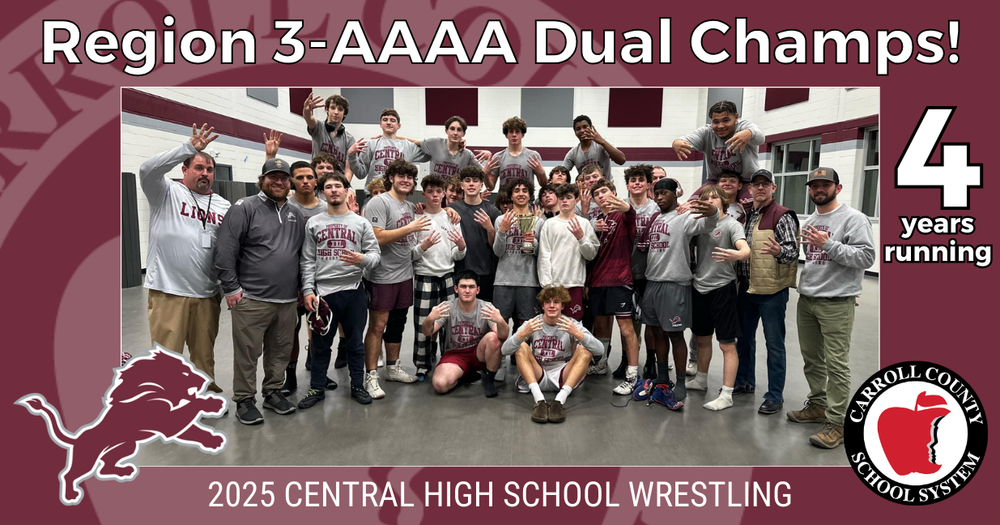 Central is 2025 Region 3-AAAA Dual Champs