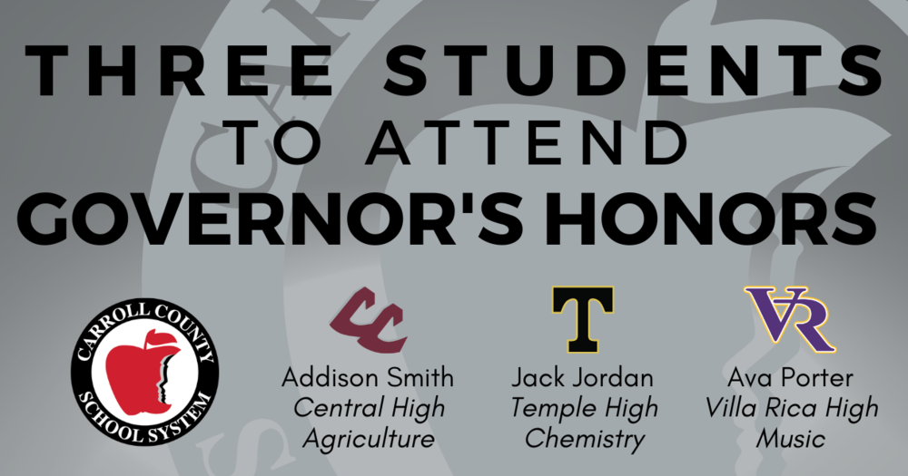 Three students to attend governor's honors