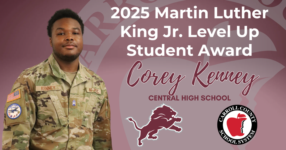 2025 Martin Luther King Jr. Level Up Student Award Corey Kinney Central High School