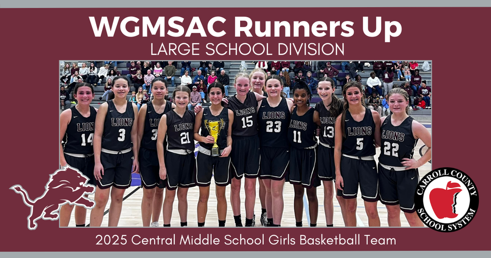 CMS girls runners up in WGMSAC Bball