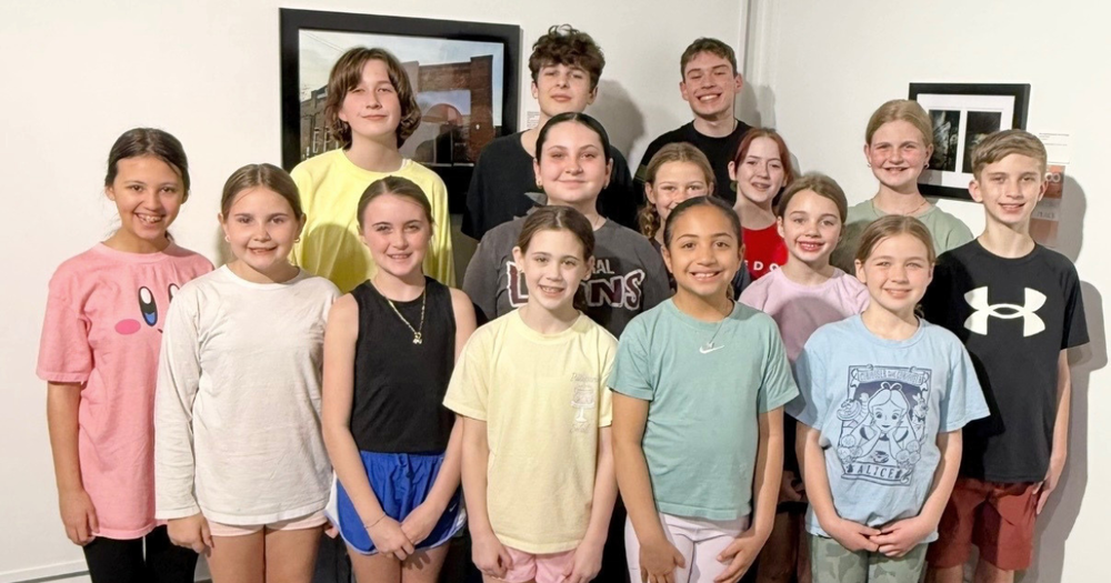 a group of students posing for a photo