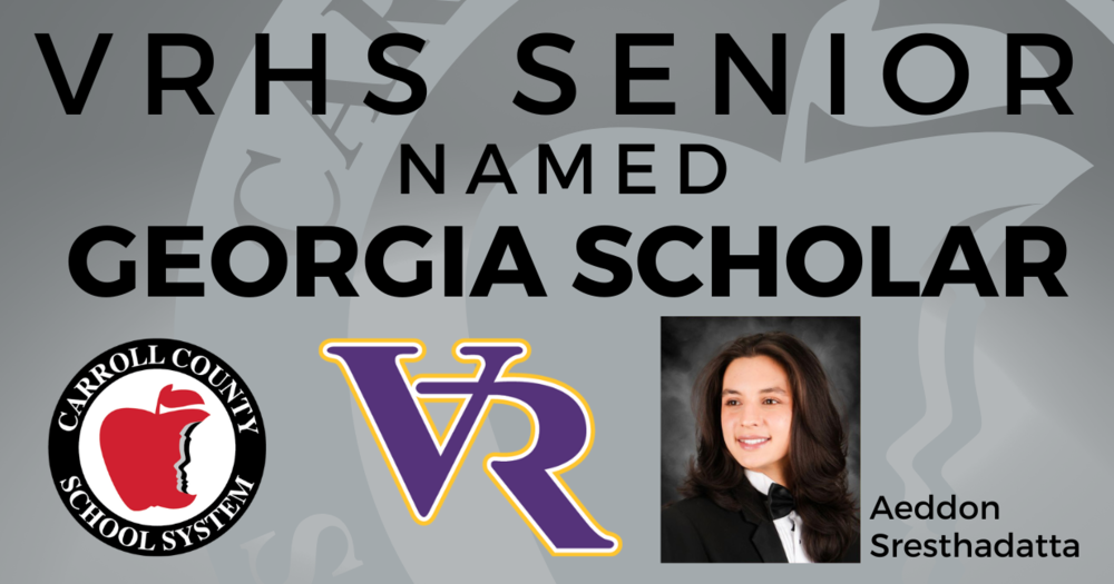 VRHS Senior named Georgia Scholar
