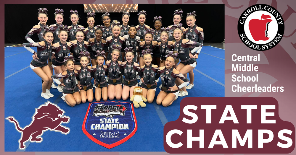Central Middle school cheerleaders take middle school state championship