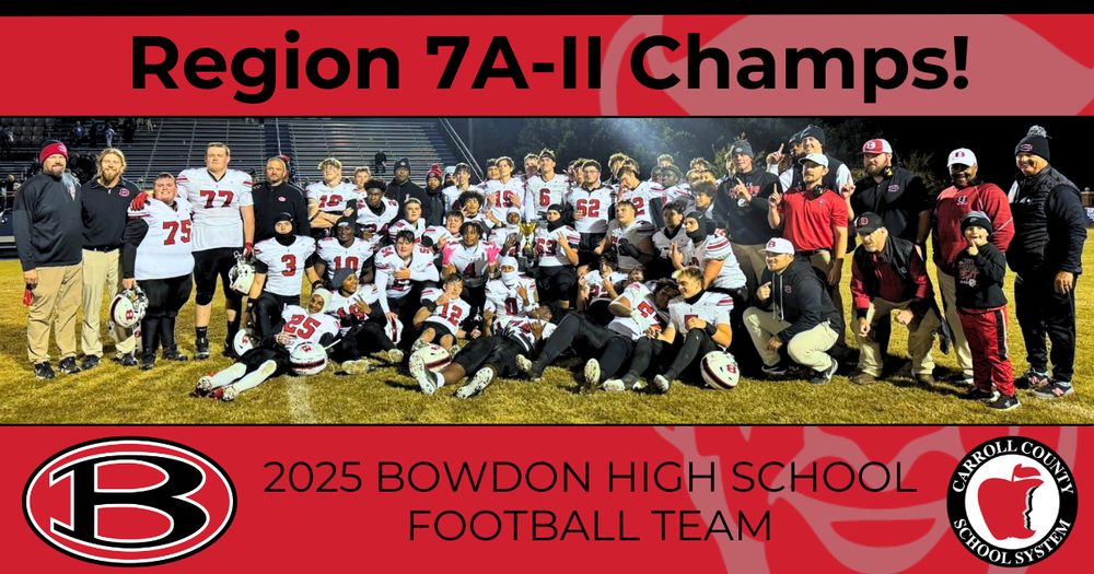 Bowdon High School wins 2025 Region 7A-II Championship