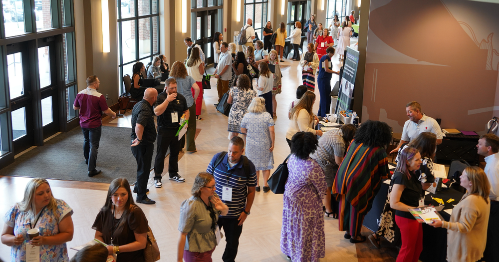 PAC lobby full of TIP participants