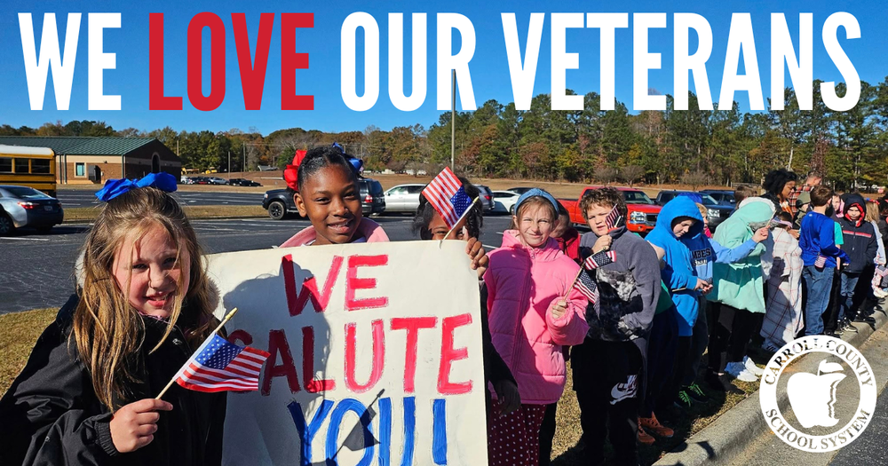 We Love our Veterans. Schools celebrate Veterans Day