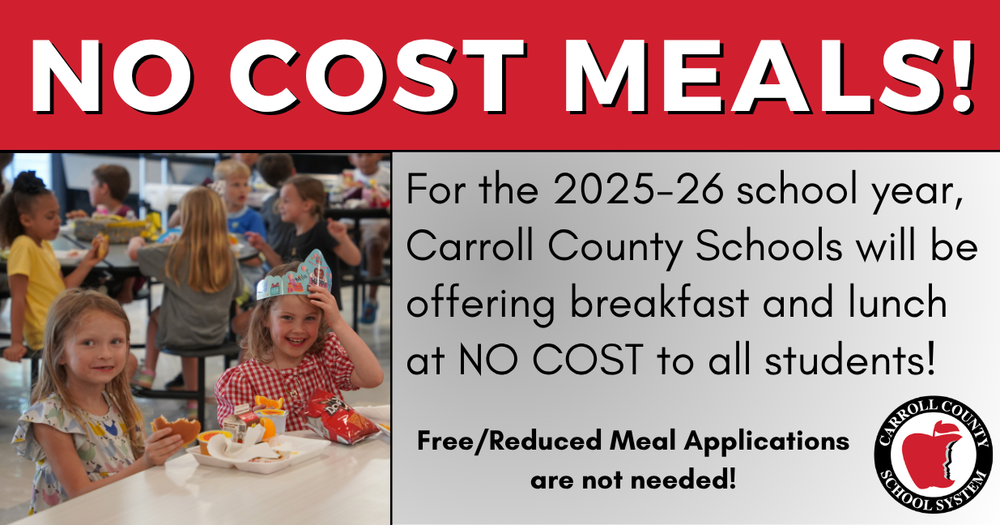 No Cost Meals for 2025-26