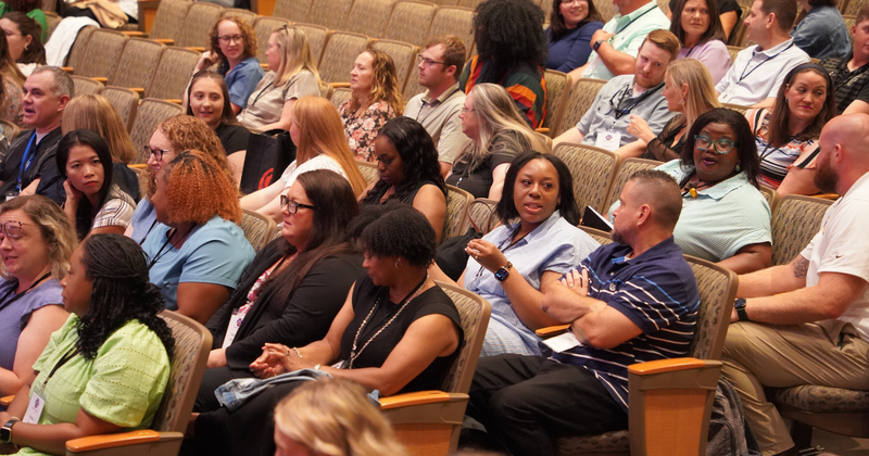 audience members sitting at the PAC