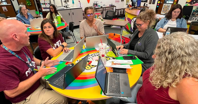educators share during professional learning