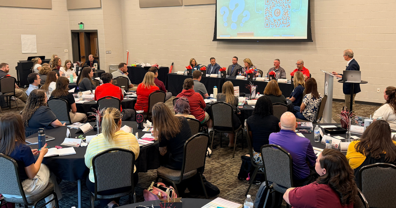 panel discussion at the professional learning day for fine arts
