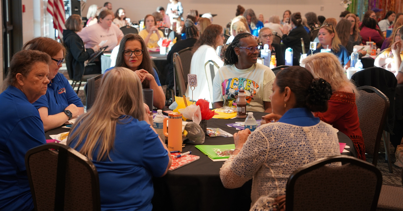 school nutrition workers at their annual kickoff