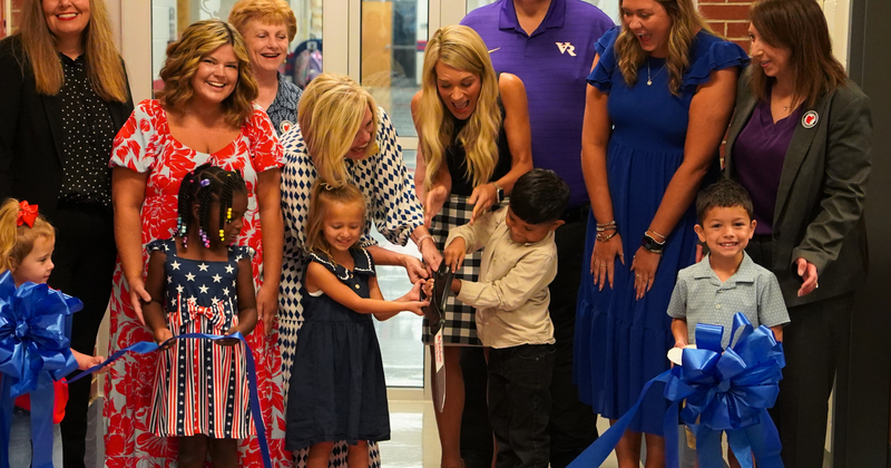 Sand Hill elementary early learning academy ribbon cutting