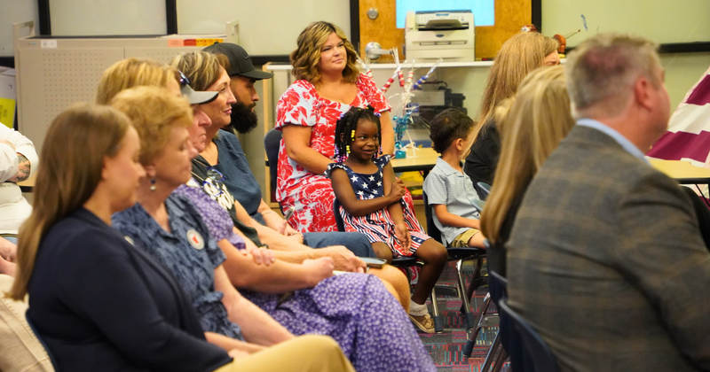 Sand Hill elementary early learning academy ribbon cutting