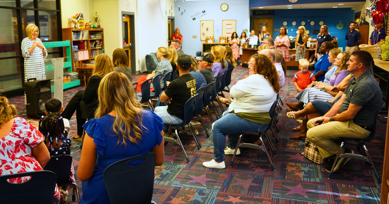 Sand Hill elementary early learning academy ribbon cutting
