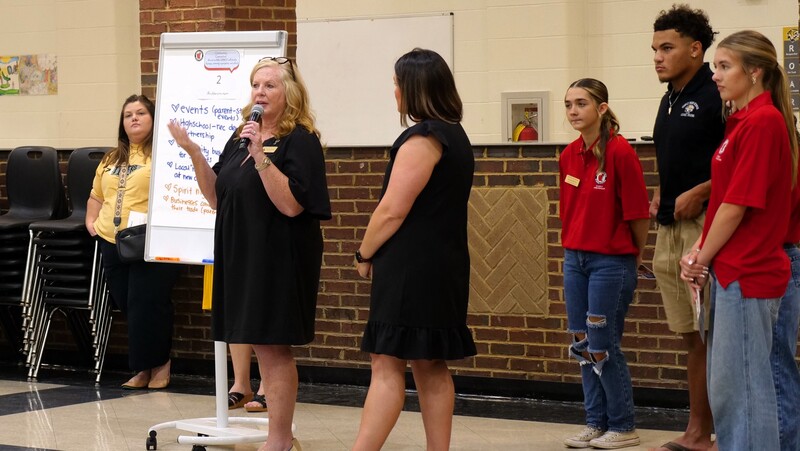 pes principal ashley mcgills reports findings from her discussion group