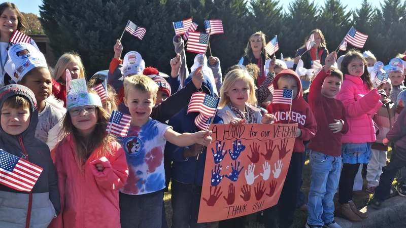 We Love our Veterans. Schools celebrate Veterans Day