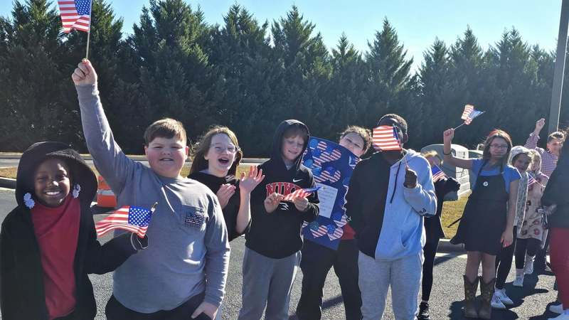 We Love our Veterans. Schools celebrate Veterans Day