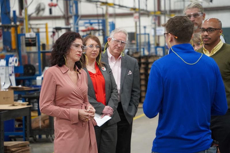 Labor commissioner touring 12 for Life facility