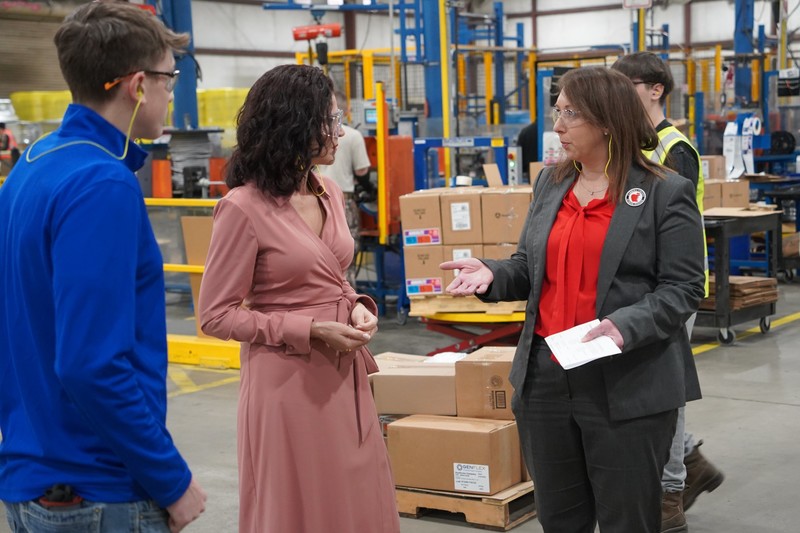 Labor commissioner touring 12 for Life facility