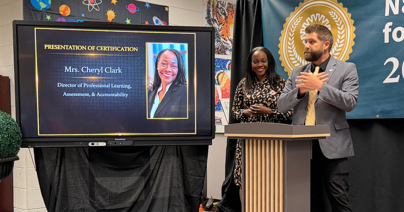 STEM certification at Sharp Creek Elementarya