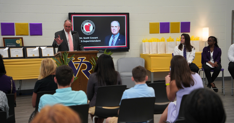 VRMS stem certification ceremony