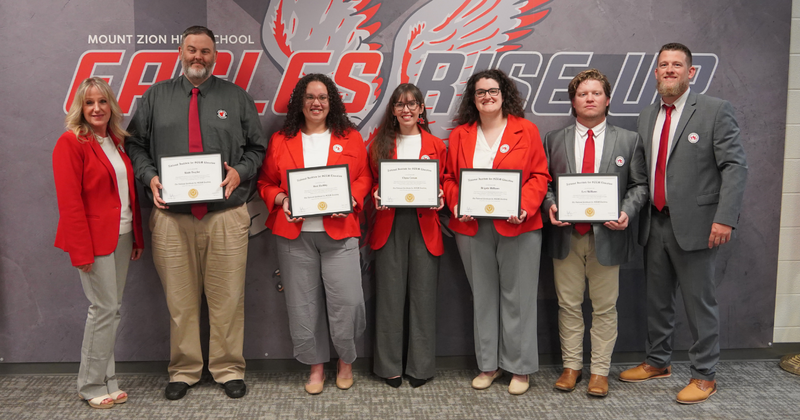 scenes from the MZHS STEM certification celebration