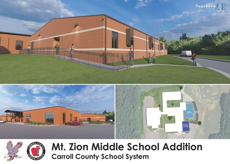 MZMS addition renderings and site plan