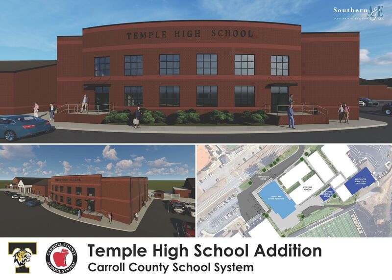 THS addition renderings and site plan