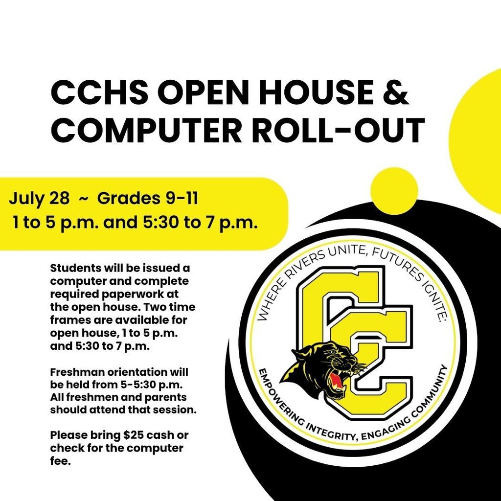CCHS open house flyer