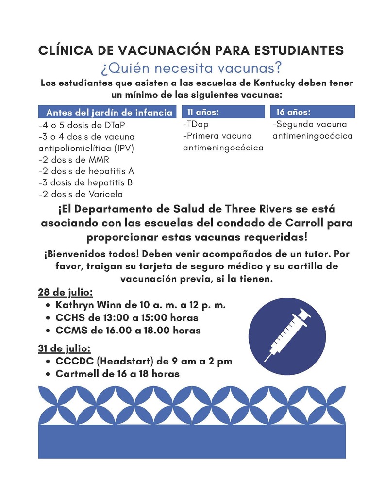 Vaccines flyer