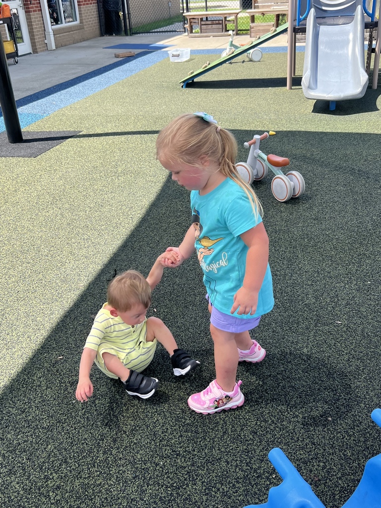 children on playground
