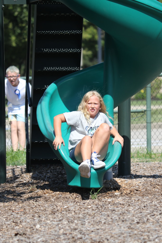 girl on slide