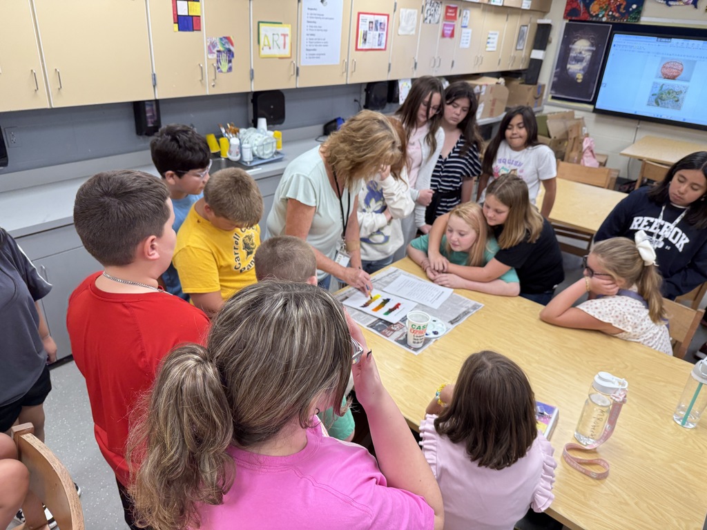 Ms. Gonterman's art class