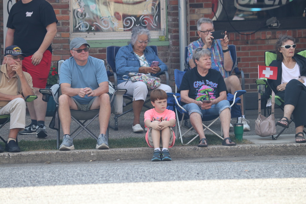 watching parade