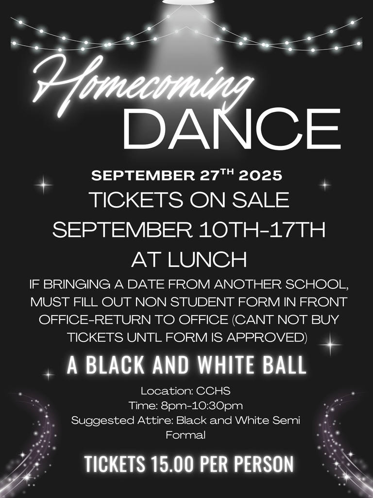 Homecoming dance flyer