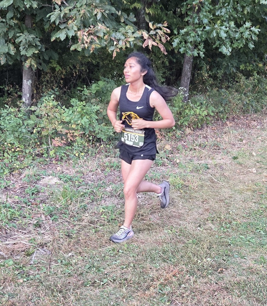 student running