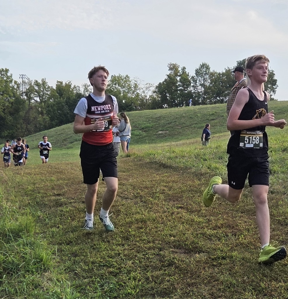 students running