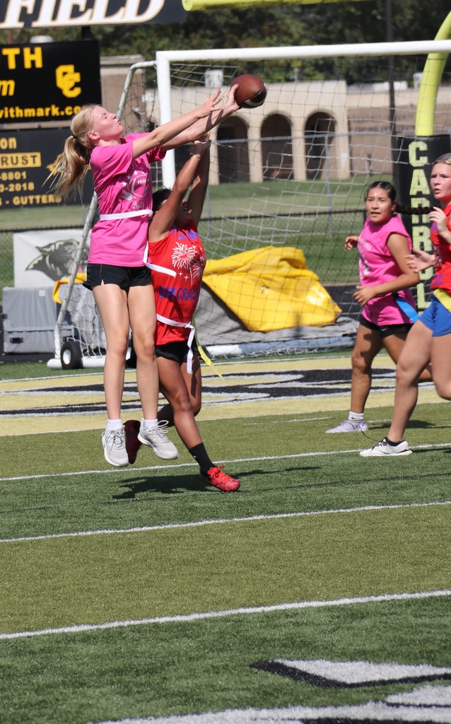 playing football