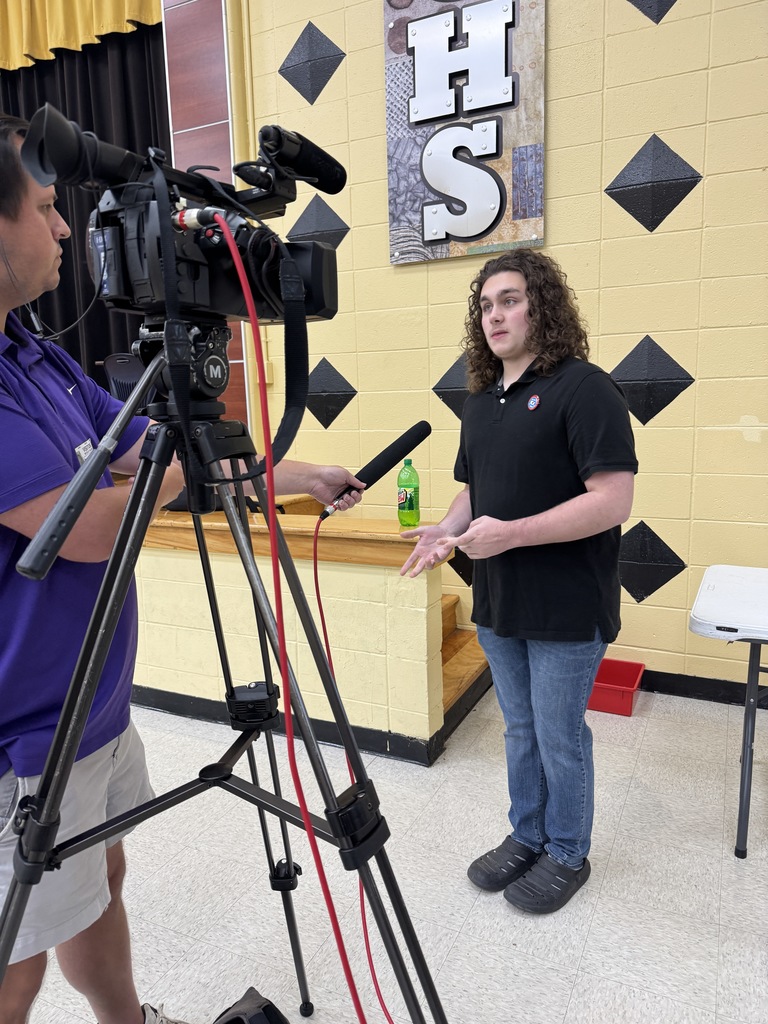 being interviewed